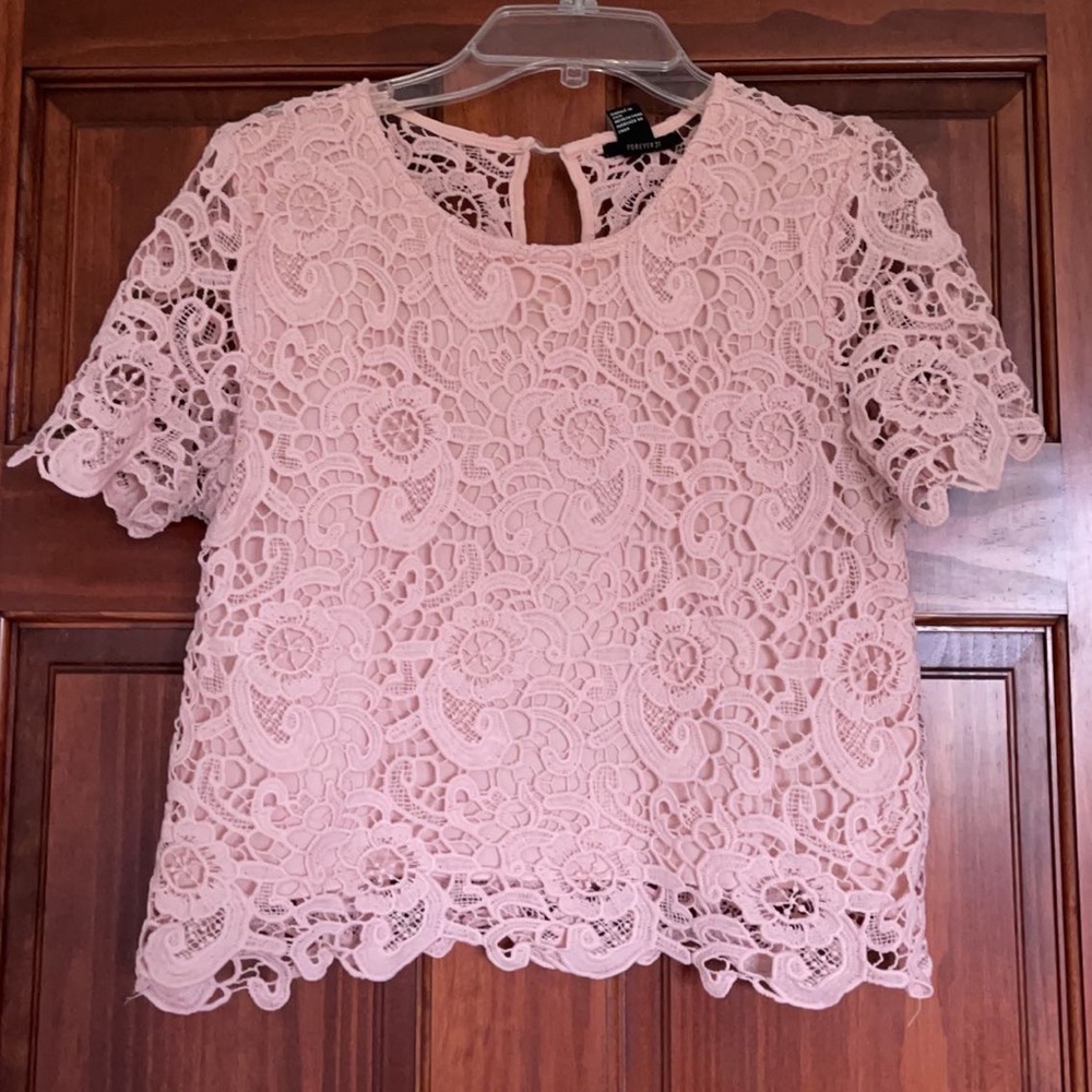 Forever 21 Lace Crop Top